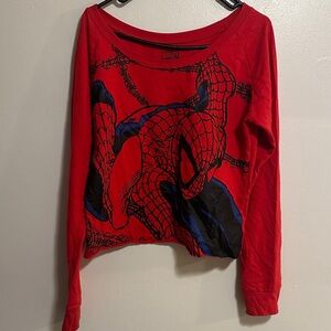 Marvel Red Spider-Man Graphic Long Sleeve Tee